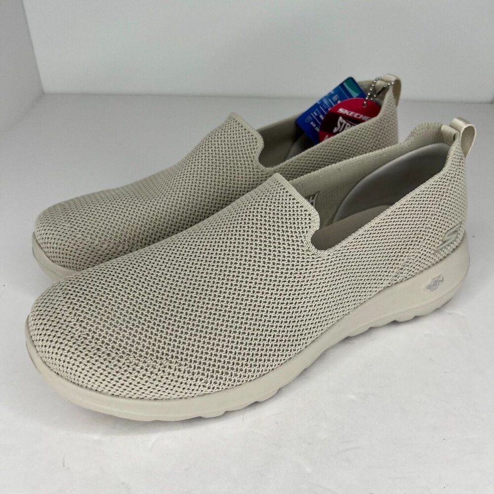 Skechers Womens 124187 Taupe Goga Mat Go Walk Joy Gen 5 Size 9.5 Slip On Shoes